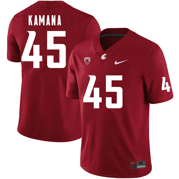 Men #45 Carter Kamana Washington Cougars College Football Jerseys Sale-Crimson